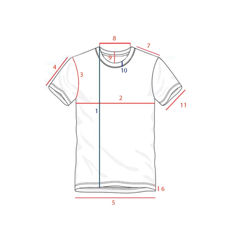 oversize wholesale T-Shirt Technical Drawing for luxury blanks - Create Fashion Brand