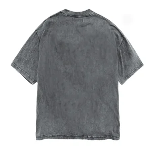 T- Shirt Acid Wash Oversized- back Luxury blanks for wholesale 260 gsm CFB create fashion brand supplier - Represent
