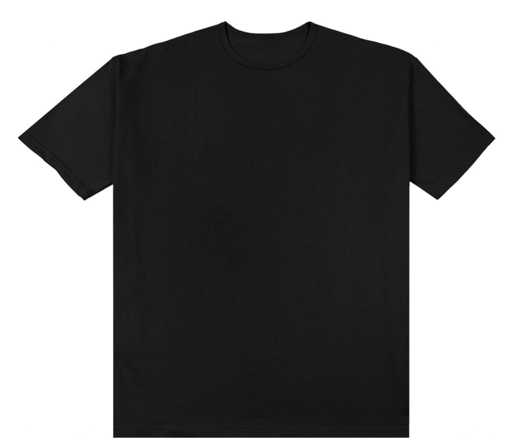 Private label clothing white label blanks, clothing blanks Black T-Shirt - CFB