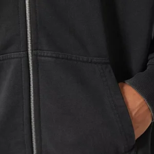 Oversize Zip Up Hoodie- pocket detail