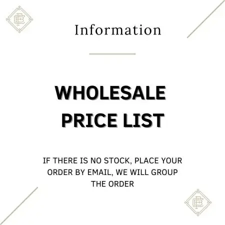 Wholesale price list - blanks made in Portugal- CFB cREATE FASHION BRAND